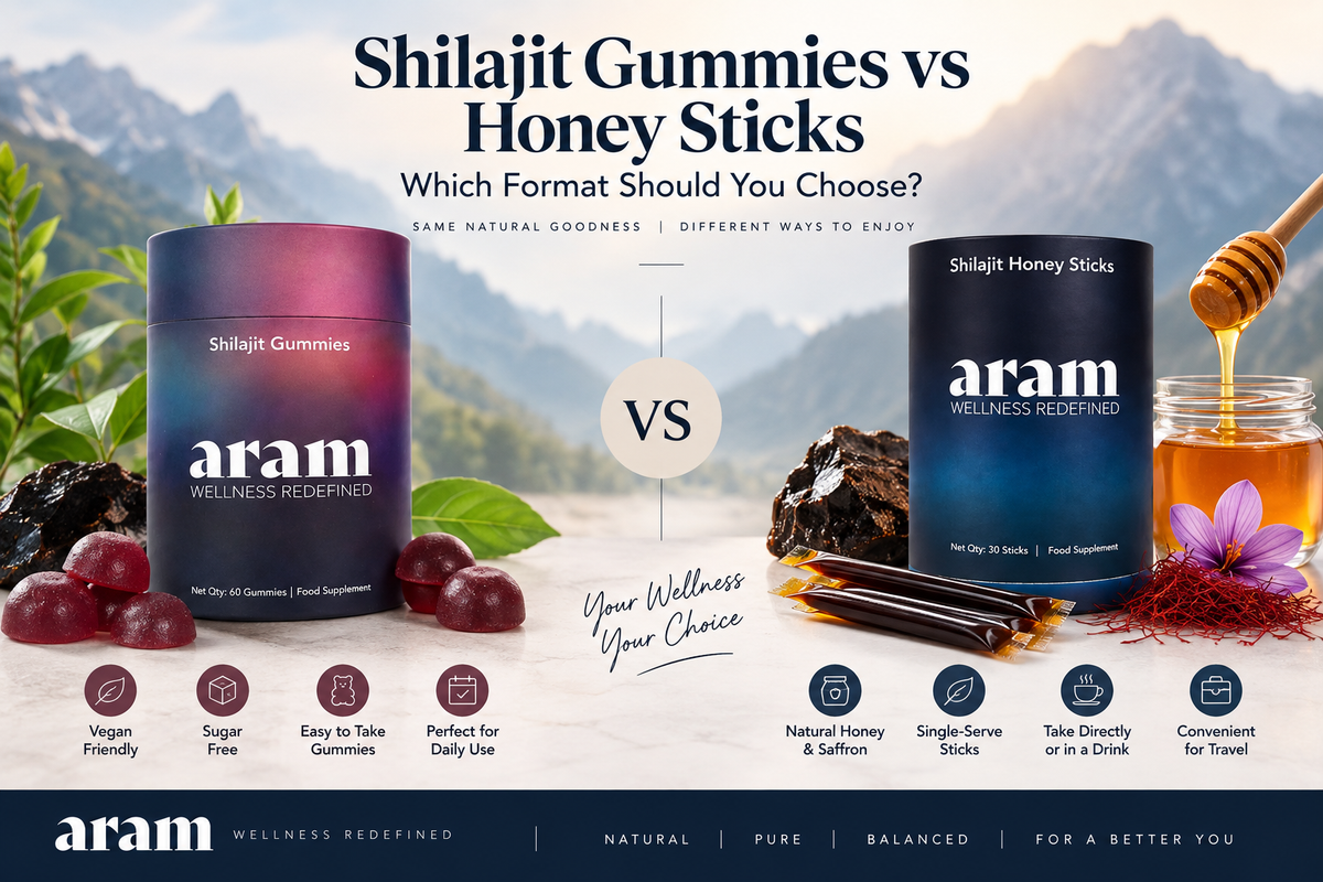 Shilajit Gummies vs Honey Sticks