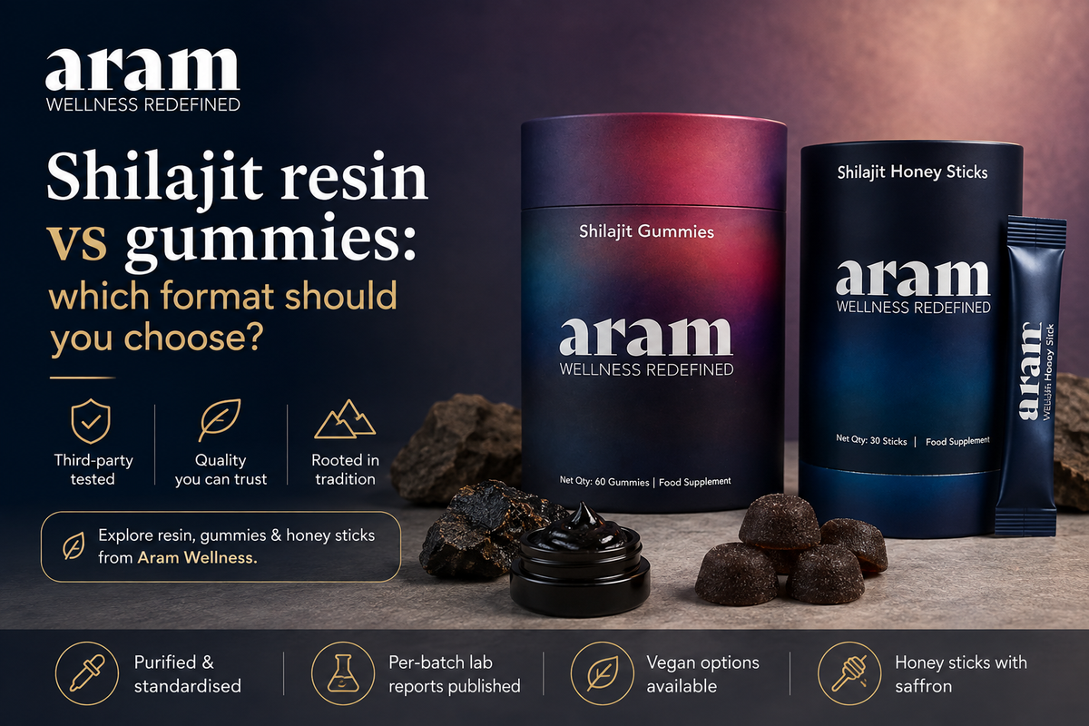 Shilajit resin vs gummies